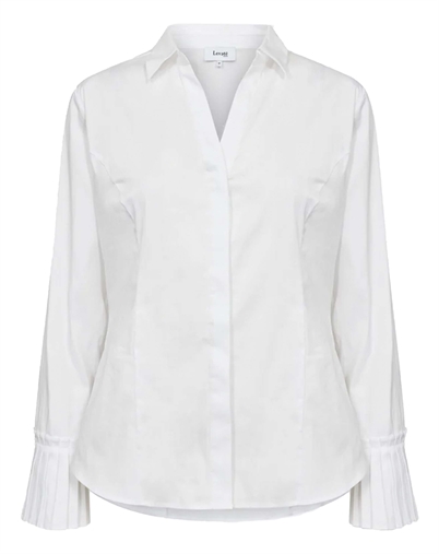 Leveté Room - LR-Isla Solid 130 Skjorte - White